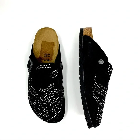 NEW Birkenstock Boston Clogs + Hammered Silver